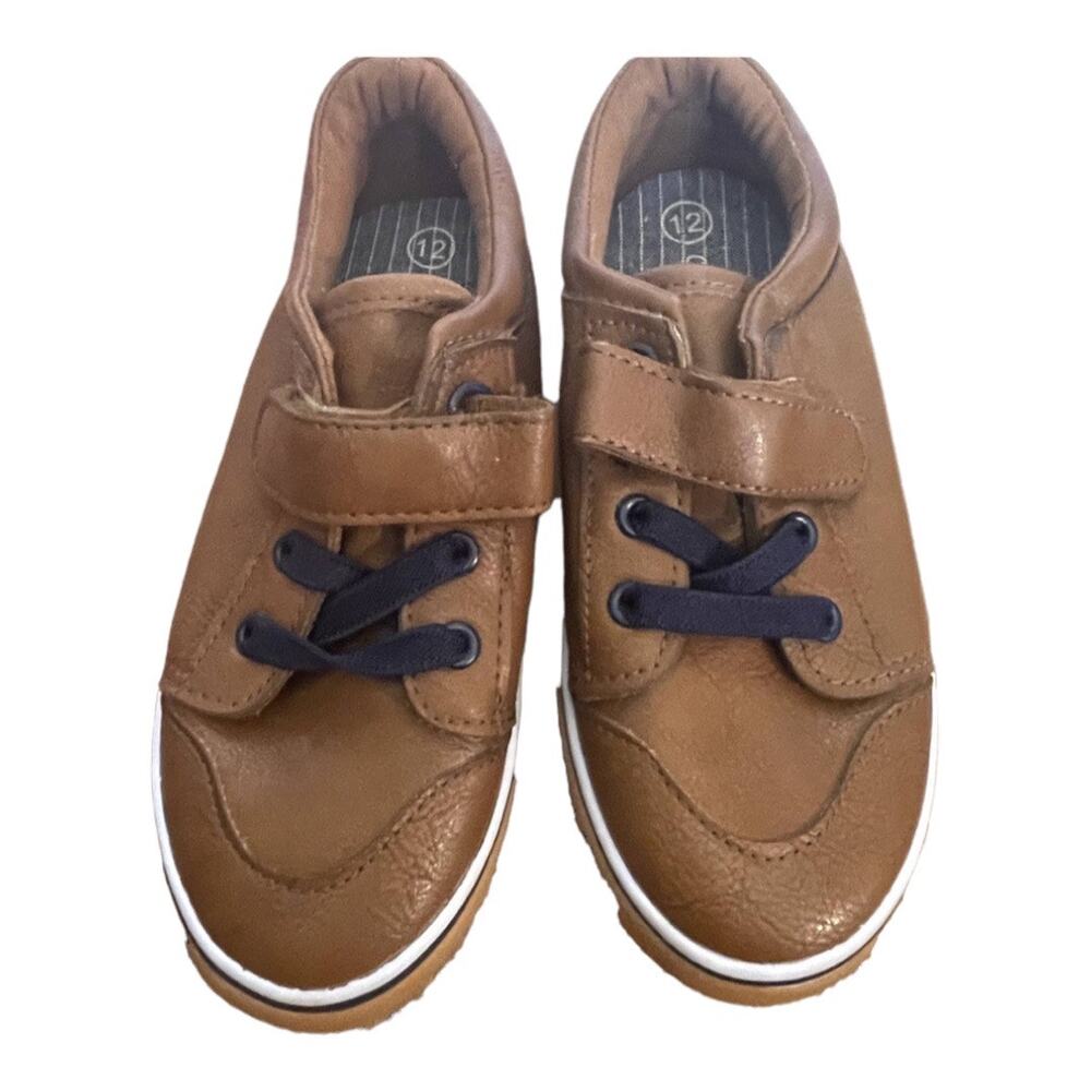 Cat & Jack Size 12 Unisex Kids' Loafers 8.5" long shoes Hook and loop closure